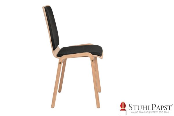 MARS Schalenstuhl aus Holz Holzstuhl mit Ausfraesung Holzstuhl mit besonderen Formen Designerstuhl Holz Holzschalenstuhl mit Ausfraesung Polsterstuhl mit xxl Lutz