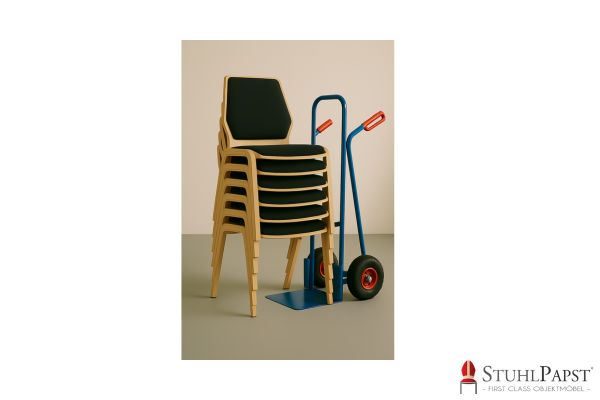 MARS deLux holzstuhl stapelbarer stuhl ergonomischer stuhl holzschalenstuhl stuhl mit polster konferenzstuhl gastrostuhl bueroausstattung sitzkomfort platzsparend modernes design minimalistischer l stuhl