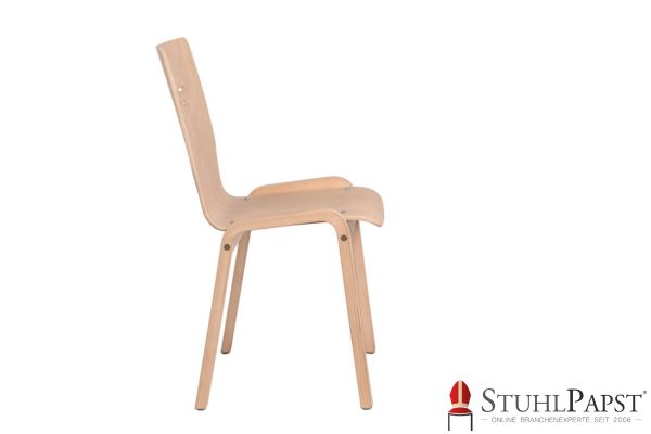 MARS Designer Holzschale Stuhl aus Holz individuell Polsterstuhl mit Holzschale Formschöner Holzstuhl Schalenstuhl mit Ausfraesung Holzstuhl Sitzpolster xxl Lutz