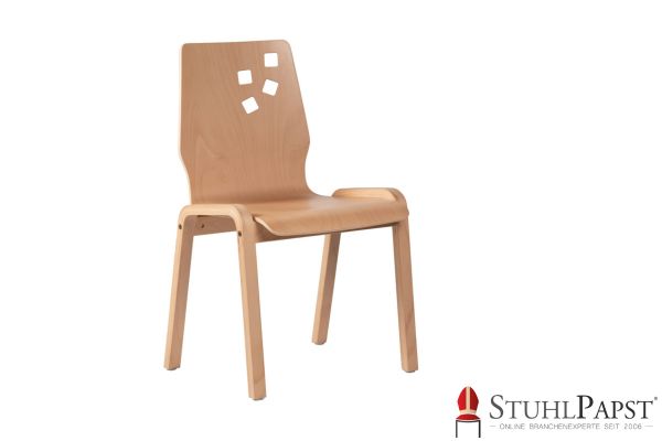 MARS Holzstuehle Sonderform Holzschalenstuehle mit Polster Designerstuhl Holz Holzstuhl mit einzigartiger Form Stuhl Holz mit Ausfraesung Polsterstuehle Ikea