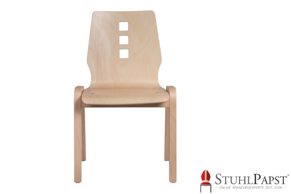 MARS Holzstuhl mit Polsterung Sitzpolster aus Holzschalen Holzstuhl mit Schalenform Ausgefallene Holzstuhlformen Polsterstuhl mit Holzrahmen Holzmöbel Stuhl Ikea