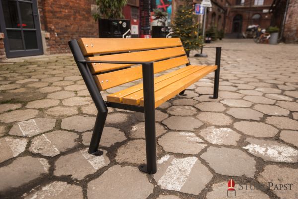 fuer garten bank mit rueckenlehne bank aus fichtenholz hochwertige gartenbank stabile sitzbank holzbank fuer draussen bank fuer balkon  MAXIMUS