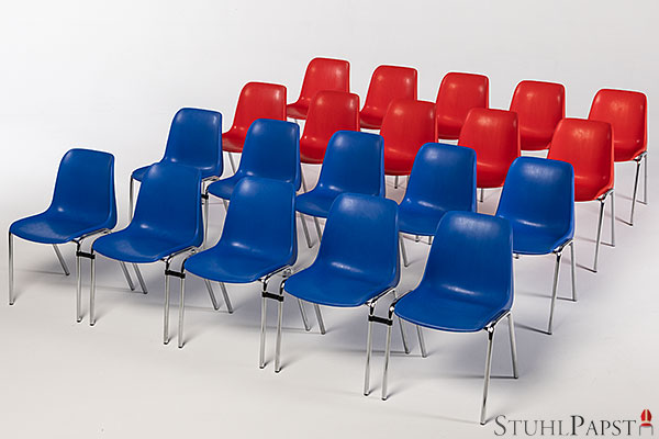 hoch stapelbare Plastik Kunststoff Stühle Seminarstühle Konferenzstühle Stapelstühle aus Kunststoff Plastik Plaste