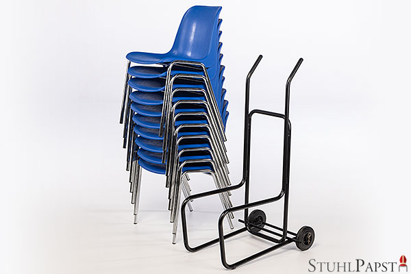 Kunststoffstuhl Kunststoff Stuhl Stapelstuhl Schalenstuhl Kunststoffstapelstuhl Kunststoffschalenstuhl robust stapelbar blau
