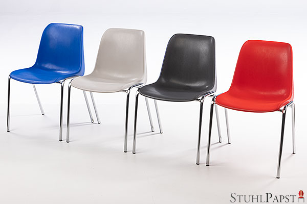 Günstige preiswerte billige Kunststoffschalen Stühle Kunststoff Schalenstühle aus Kunststoff Plastik sofort lieferbar