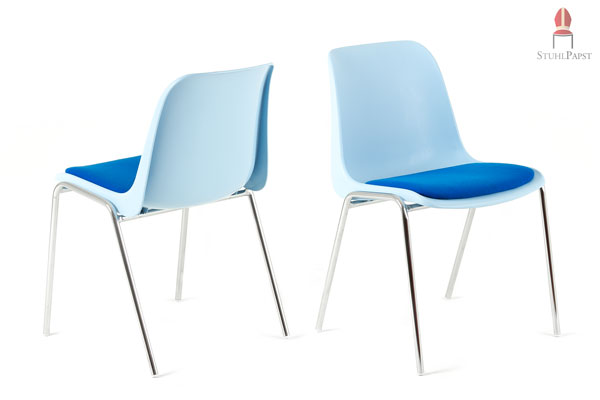 Design Stapelstühle mit komfortablem Sitzpolster