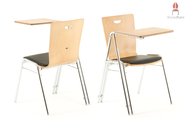 Design Collegestühle mit Kunstleder Sitzkissen