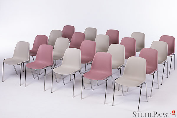 Stapelbare Bunte Pastellfarben Reihenstühle Stühle  Stapelstühle aus Kunststoff  Kunststoffstühle günstig