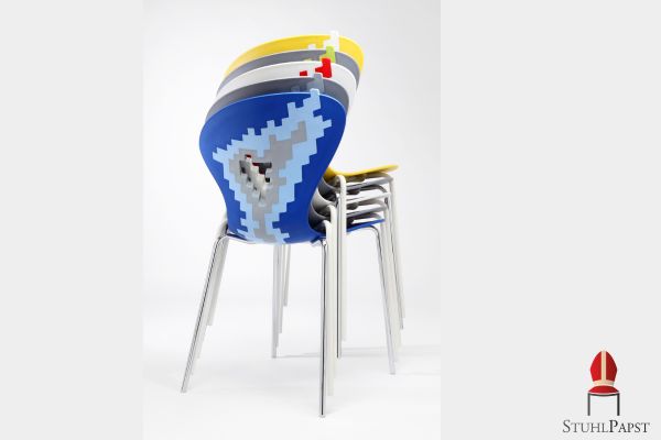 PIKANT stapel stuhl pikant designstuhl objektstuhl gastronomie stuhl konferenzstuhl