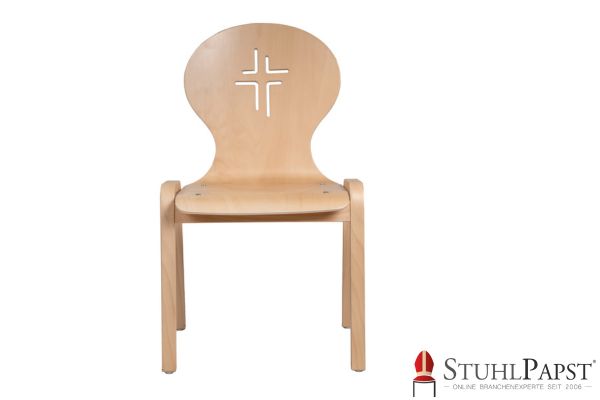 PLUTO Holzstuehle Sonderform Holzschalenstuehle mit Polster Designerstuhl Holz Holzstuhl mit einzigartiger Form Stuhl Holz mit Ausfraesung Polsterstuehle  xll Lutz