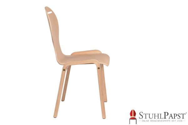 PLUTO Sitzpolster Holz Schalenstuhl handgefertigt Polsterstuhl in Holzform Sonderform Holzstuhl Holzstuhl polsterbar Sitzpolster aus Holz Stuhl mit modernen Formen Ikea Stuhlpapst