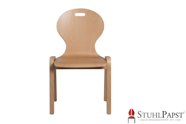 PLUTO Sitzpolster Holz Schalenstuhl handgefertigt Polsterstuhl in Holzform Sonderform Holzstuhl Holzstuhl polsterbar Sitzpolster aus Holz Stuhl mit modernen Formen xxl Lutz Stuhlparadies