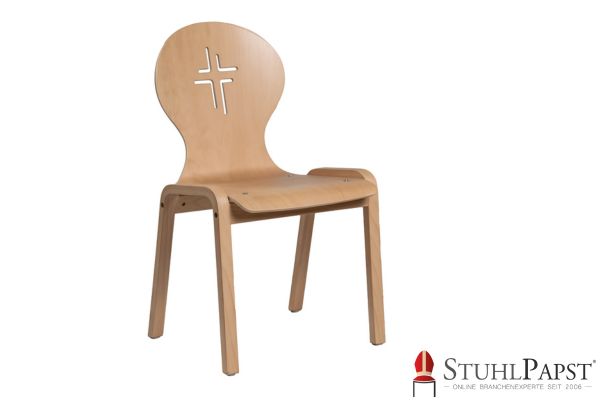PLUTO Holzstuehle Sonderform Holzschalenstuehle mit Polster Designerstuhl Holz Holzstuhl mit einzigartiger Form Stuhl Holz mit Ausfraesung Polsterstuehle Jyssk