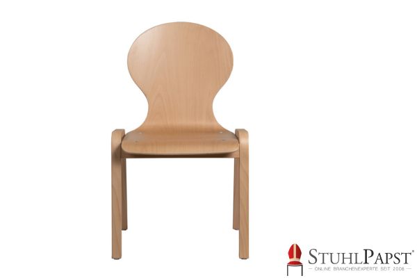 PLUTO Sitzpolster Holz Schalenstuhl handgefertigt Polsterstuhl in Holzform Sonderform Holzstuhl Holzstuhl polsterbar Sitzpolster aus Holz Stuhl mit modernen Formen buche