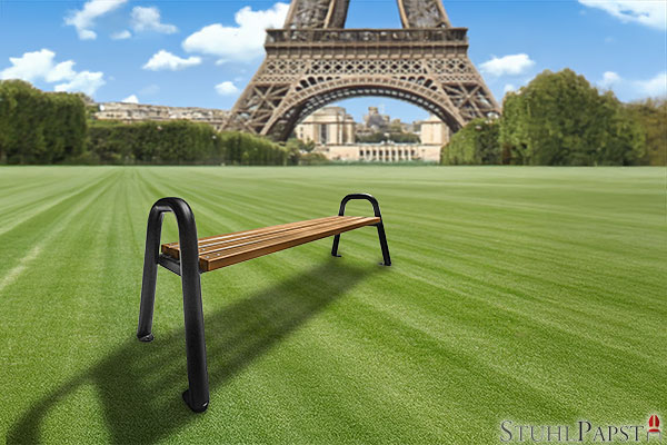 Paris SPARTAKUS Pure parkbank, stabile parkbank, komfortable parkbank, ergonomische parkbank, parkbank aus holz