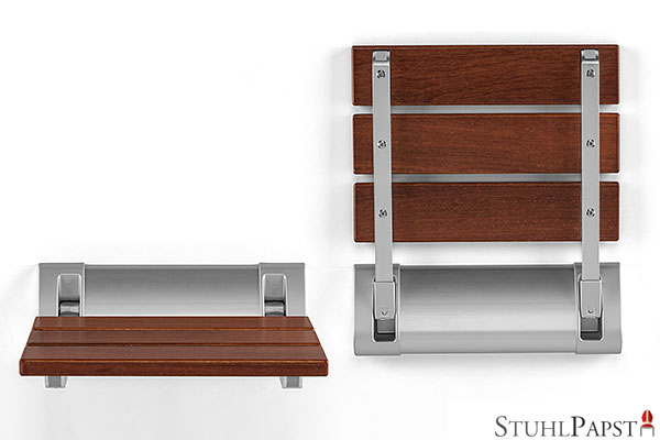 STANDARD_003 klappsitz bambus, wandmontierter sitz, klappsitz belastbar, wandsitz 160kg