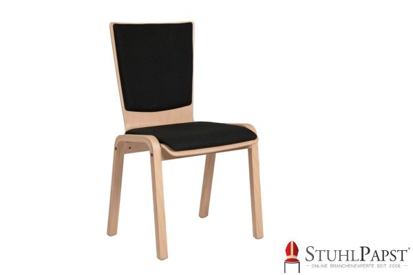 URANUS Schalenstuhl aus Holz Holzstuhl mit Ausfraesung Holzstuhl mit besonderen Formen Designerstuhl Holz Holzschalenstuhl mit Ausfraesung Polsterstuhl mit