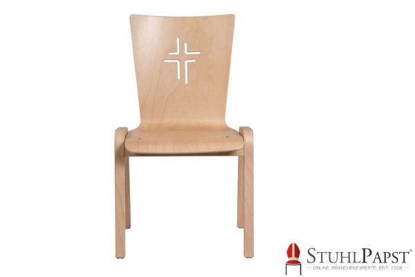 URANUS Holzstuehle Sonderform Holzschalenstuehle mit Polster Designerstuhl Holz Holzstuhl mit einzigartiger Form Stuhl Holz mit Ausfraesung Polsterstuehle