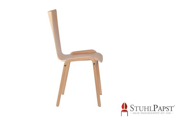 URANUS Holz Ausfraesungen im Holz Stuhl Holz Ausfraesungen Modern Holzstuhl Handgefertigter Holzstuhl Schalenstuhl individuell Schalenstuhl mit Polster Stuhl