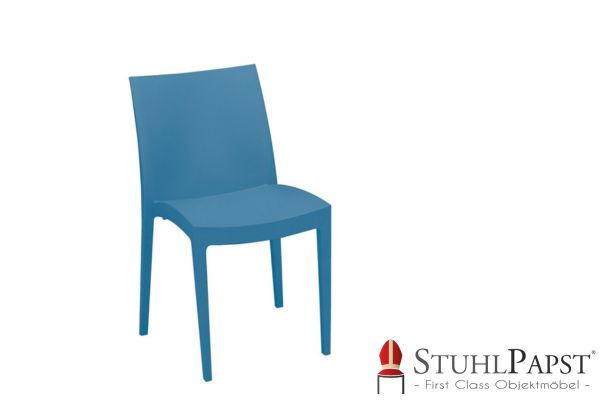 VENIDIG Avivo Blau stapelstuhl buerostuhl meetingstuhl seminarmöbel empfangsbereich moebel lounge moebel moderne einrichtung komfortabler stuhl stabiler