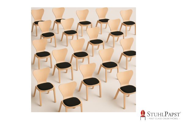 VENUS SI   Design Holzstuehle speziell Stuhl mit kreativer Form Holzstuehle individuell geformt Ergonomischer Designstuhl Schalenstuhl fuer modernes Heim xxl Lutz block