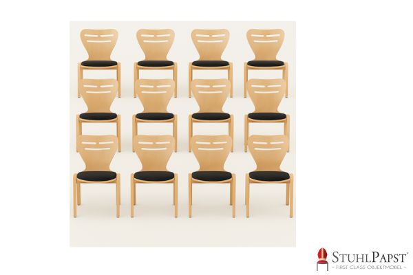 VENUS SI Design Holzstuehle speziell Stuhl mit kreativer Form Holzstuehle individuell geformt Ergonomischer Designstuhl Schalenstuhl fuer modernes Heim xxl Lutz Reihe