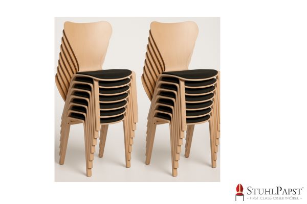 VENUS SI  Design Holzstuehle speziell Stuhl mit kreativer Form Holzstuehle individuell geformt Ergonomischer Designstuhl Schalenstuhl fuer modernes Heim xxl Lutz stapel