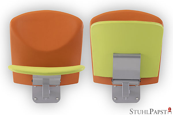 vulcanus bicolore wandklappsitz edelstahl hygienisch medizin flexibel platzsparend schlicht modern M10_005