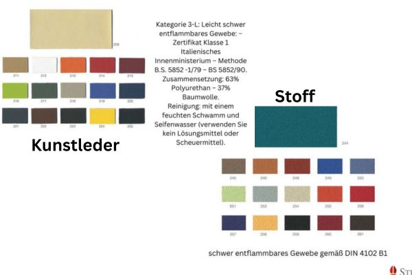 Farbkarte Viktor Stoff Kunstleder