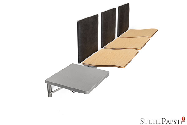 c Wand-Klapppult Wandschreibtisch klappbar platzsparender Schreibtisch