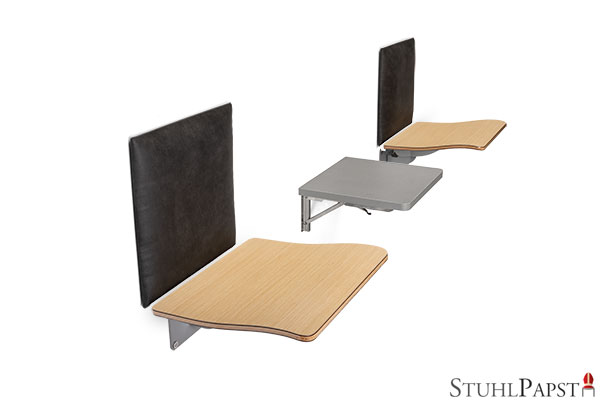 Mini-Schreibtisch für die Wand klappbar mit Schwerlastkonsole; klappbarer Wandtisch, Wand Klapptisch
