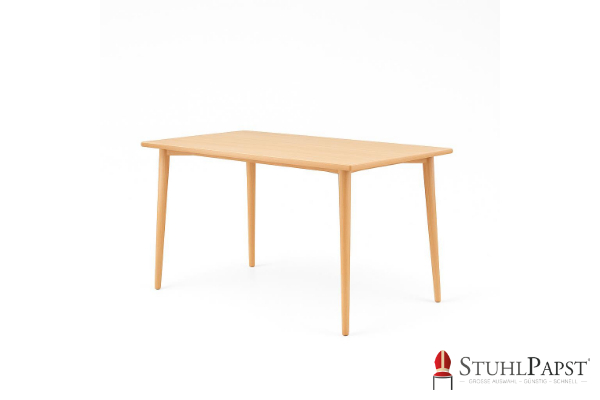 Offenbach rechteckiger holztisch modern esszimmertisch massivholz design tisch buche optik meetingtisch holz hochwertiger esstisch rechteck konferenztisch holz modern