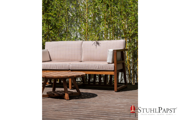 Wiesbaden moebel holz gartentisch rund 75 cm outdoor beistelltisch holz niedriger gartentisch massiv holz lounge tisch outdoor couchtisch